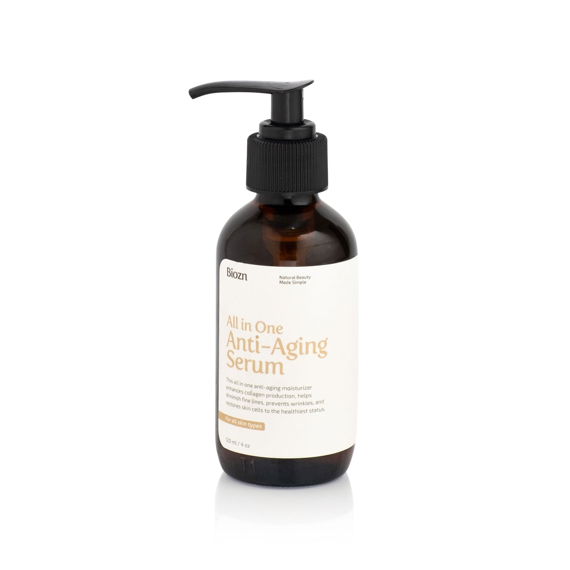 Biozn all-in-one anti-aging moisturizer 4 oz